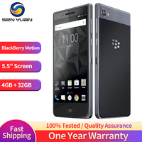 BlackBerry Motion 4G LTE Mobile Cell Phone 5.5'' 12MP Camera 4GB RAM 32GB ROM Android OS CellPhone Original motion cellphone