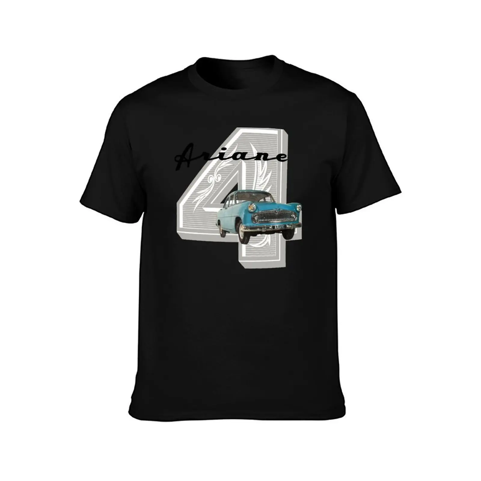 SIMCA ARIANE T-Shirt, Summer Casual Cotton Tee, Oversized Streetwear Tops, Vintage Graphic Print, Loose Fit Short Sleeve