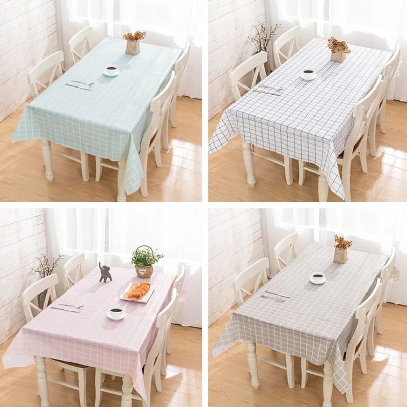 

Nordic Tablecloth Fabric Waterproof Anti-Scald Anti-Oil Wash-Free Rectangular Desk Ins Student PVC Coffee Table Cloth Table Mat