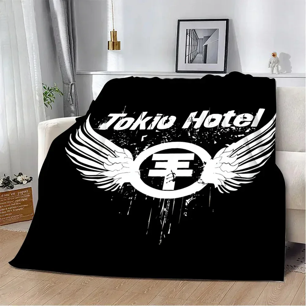 Hot Rock bands Tokio Hotel Printed Blanket Picnic Blankets Warm Blanket Soft and Comfortable Blanket Home Travel Birthday Gift