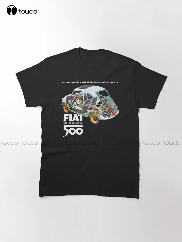 Fiat 500 126, 500, Nuevo, Mini T-Shirt kobiet T koszula moda kreatywny rozrywka śmieszne koszulki z krótkim rękawem modna koszulka lato Xs-5Xl Retro