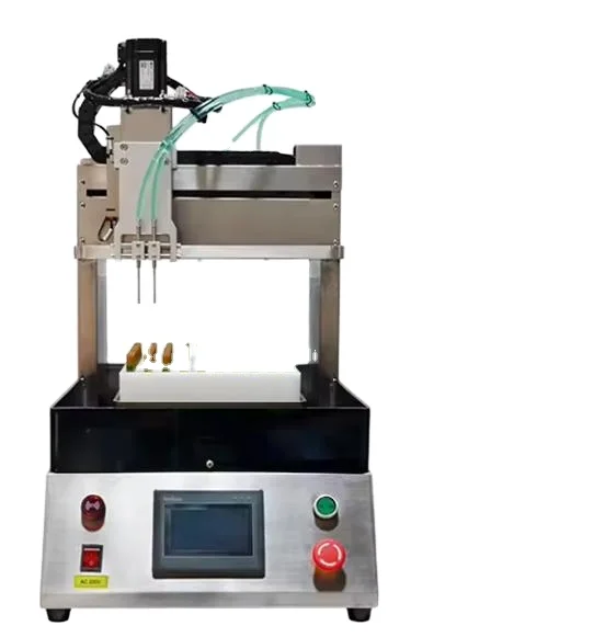 Automatic Dual-Head Desktop Liquid Filling Sealing Machine Thick Oil Honey Test Tube Cosmetic Vial Essential Oil Beverages Gear