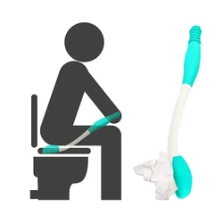 Elderly Wiping Aids Tools Disabled Toilet Cleaner Pregnant Women No Stoop Butt-cleansing Tool Long Handle Patient Bottom Buddy