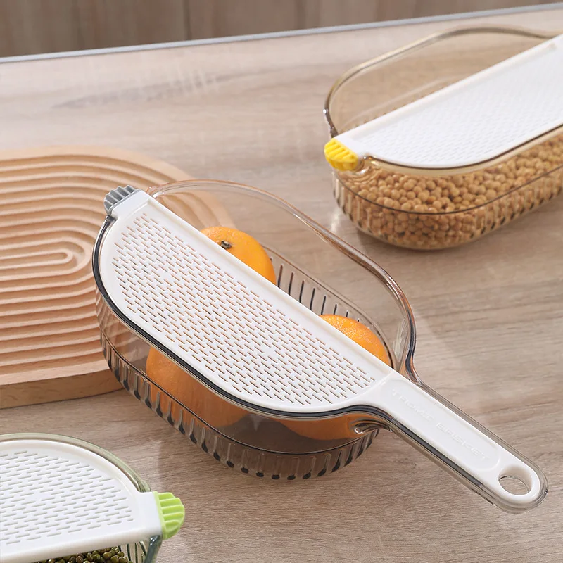 Multi-Function Drain Basket Rice Sieve Drainage Bowl Household Vegetable Washing Colander Home Organizer Wash Fruit Strainer