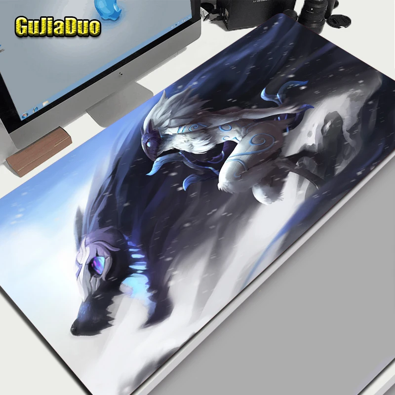 Kindred League of Legends Gamer 40x90 Extra Large Mange Mouse Pad Laotop Desk Mat Gaming Hoom Accessories Kawaii XL PC Table Pad