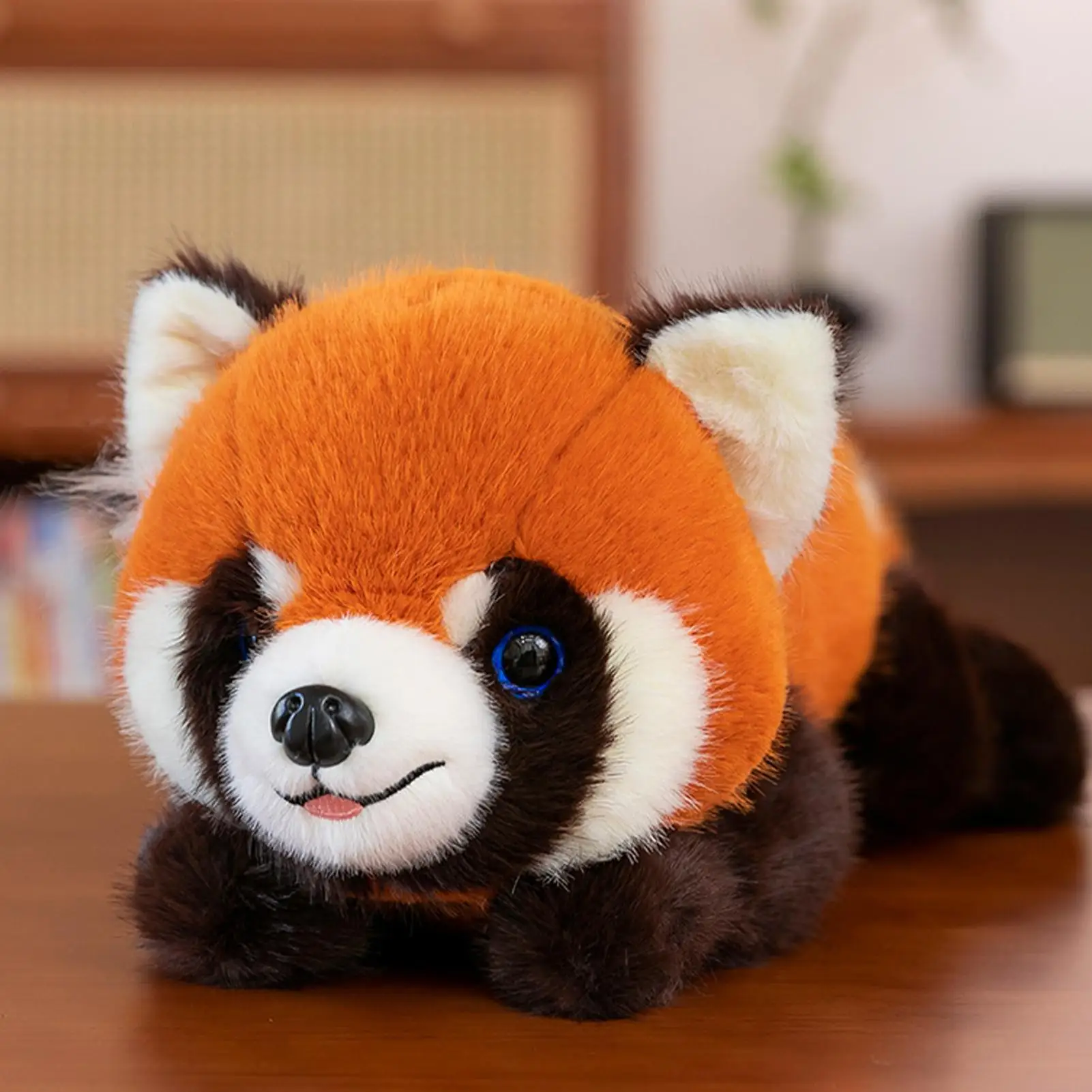 레드 판다 봉제 인형 16인치 부드러운 인형 베개 크리스마스 생일 선물 어린이 청소년 성인 침실 장식