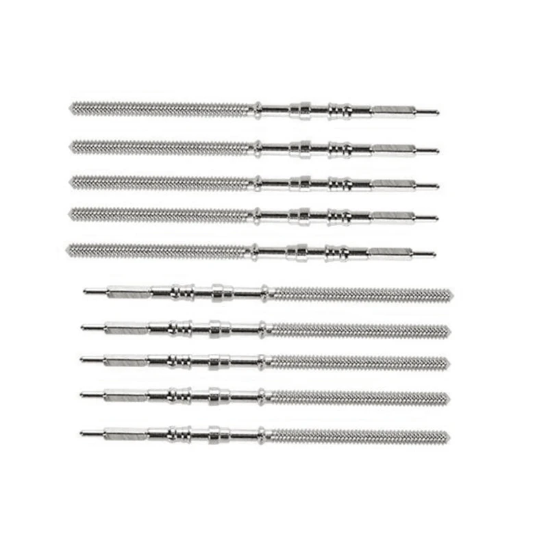 Kit de couronne de potence en acier pour montre à mouvement, pièces de rechange, NH35, NH36, NH38, NH39, 10 pièces