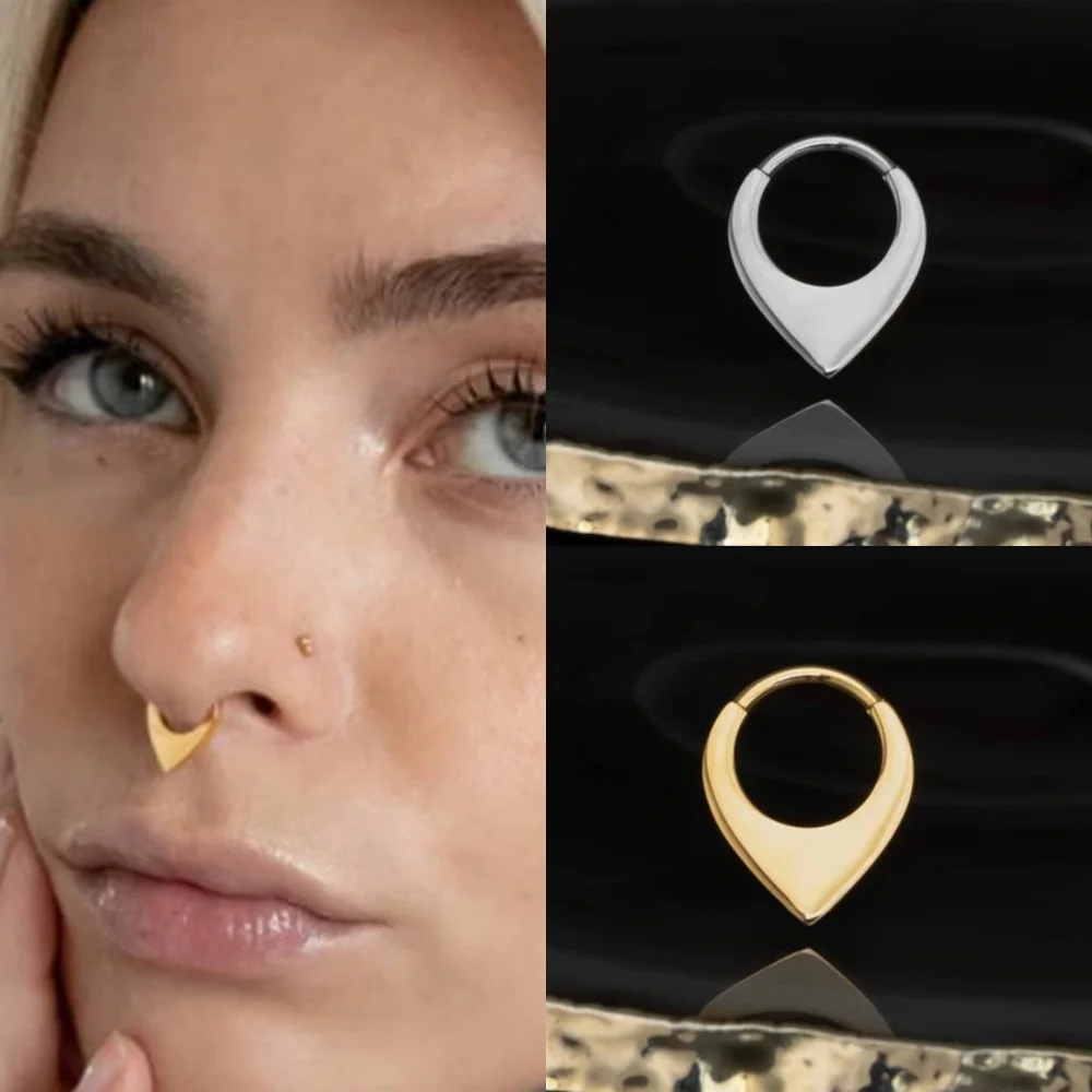 Doearko Nose Rings Tragus Helix Piercing Drop Earring for Women Rook Lobe Cartilage Ear Percing Earring Stainless Steel Jewelry