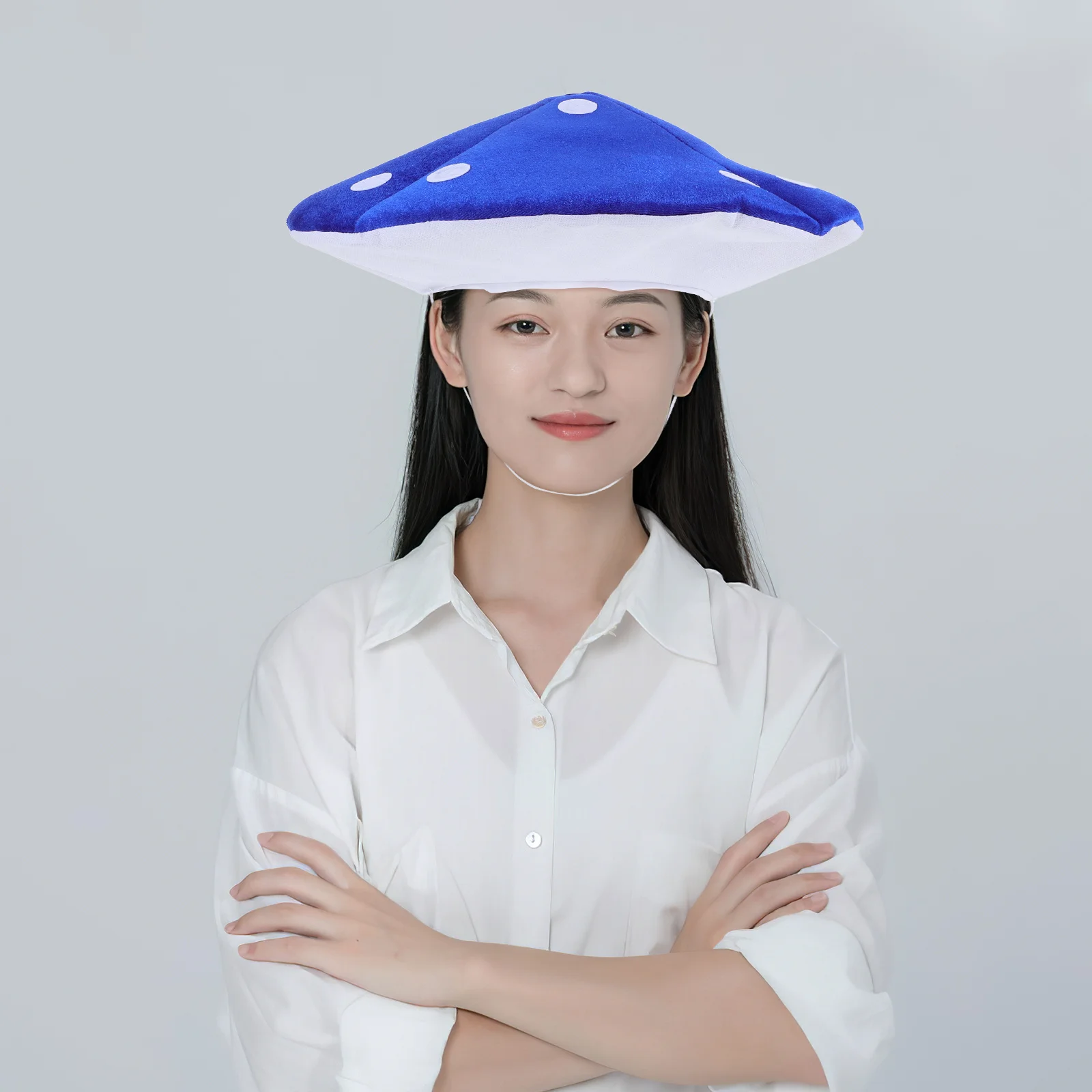 

1pcs Mushroom Hat Headwear Large Oversized Blueberry Beret For Halloween Cosplay Festival Party Kids Adults Costume