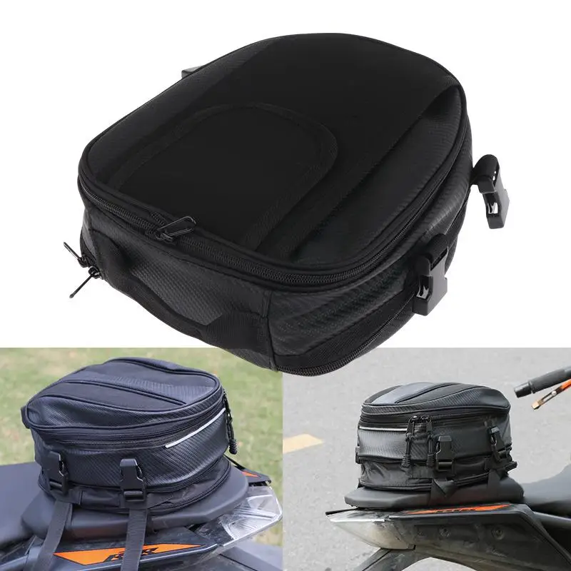 

Universal Motorcycle Racing Tail Bag; Scooter Side Back Seat Waterproof Storage Box for Luggage
