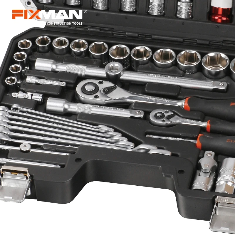 FIXMAN grosir kualitas tinggi 79 buah kendaraan perbaikan Wrench Toolkit soket Set