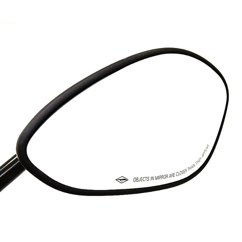 2 Stück Motorrad-Rückspiegel, 10 mm, universell einsetzbar, hochauflösend, mit großem Sichtfeld, schwarze Seitenspiegel, Zubehör für Umbauten. – Detail 5