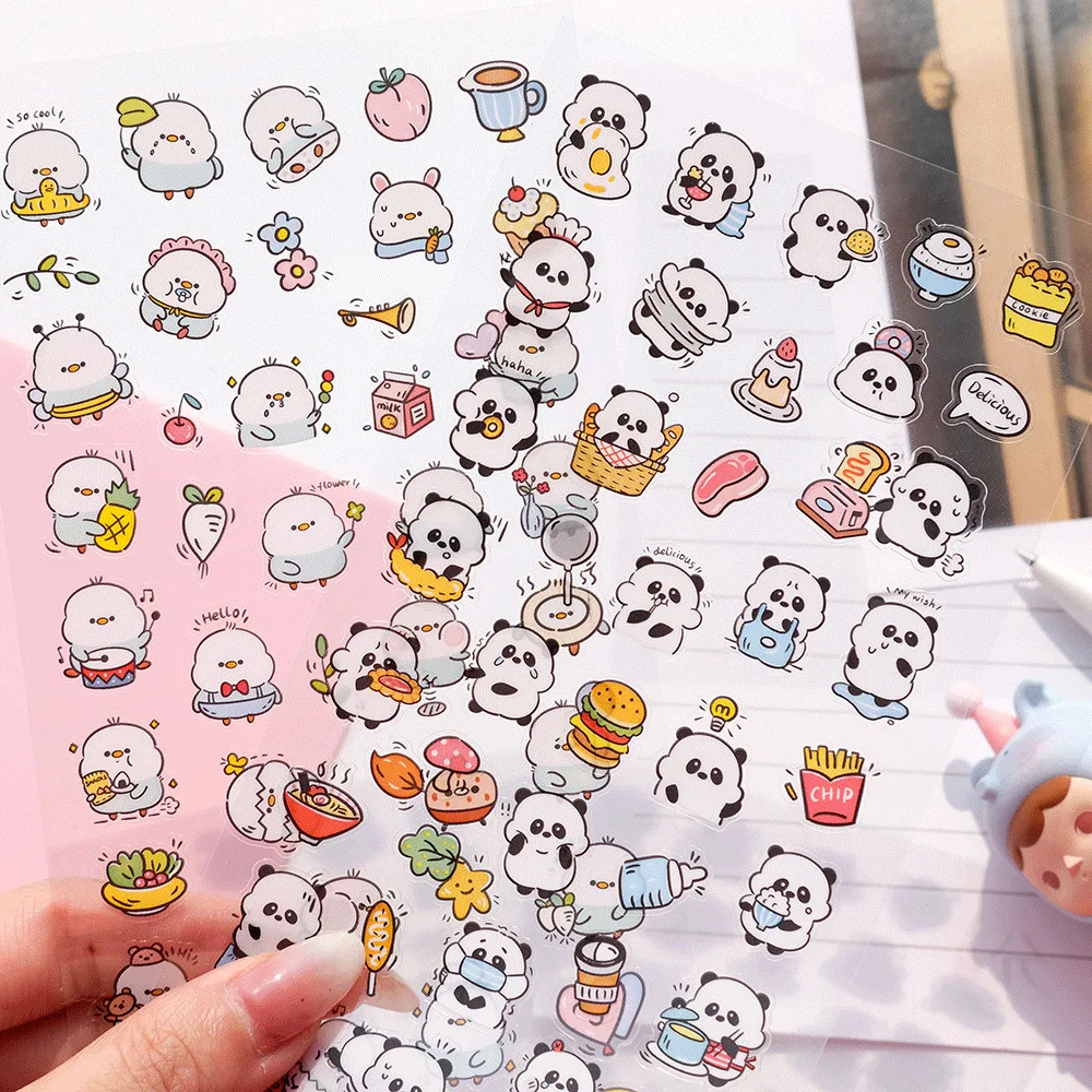 Korean Import Original NEKONI Happy Animals Waterproof PVC Stickers Sheet Kawaii Scrapbooking Diy Journal Stationery Sticker