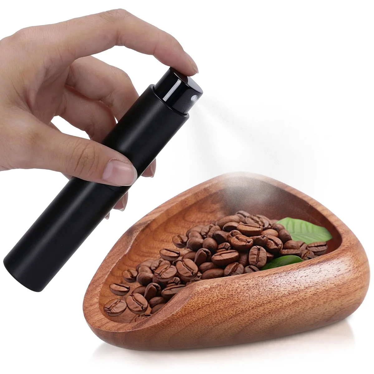Coffee Bean Dosing Cup & 10ml Spray Bottle Set, Multi-Purpose Measuring Cup and Empty Bottle for Coffee Beans Tea and Spices
