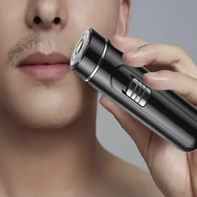 

Compact and Convenient Men's Electric Shaver - USB Rechargeable, Wet & Wet, One Touch - Great for Home, Car and Travel!