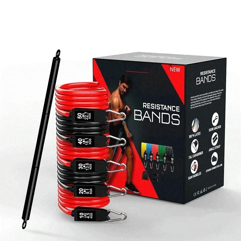 Portable Pilates  Kit with Resistance Bands Fitness Stick  Gym Bodybuilding Elastic Bands Workout  Fitness Equipment Maap