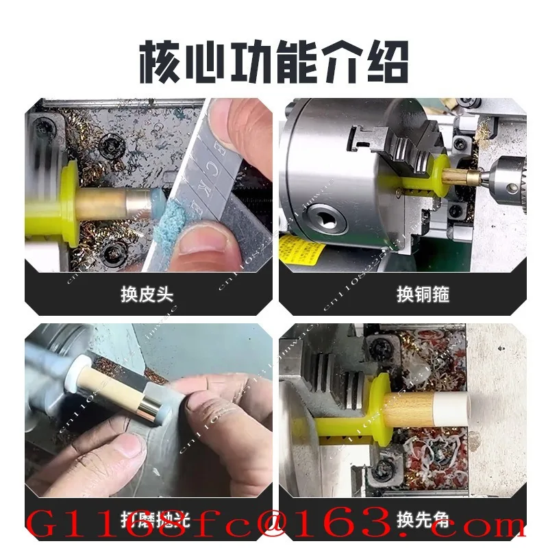 Cue Repair Machine, Pool Cue Repair Lathe, Copper Hoop, Corner Repair, Leather Head, Open Line, Pool Machine Repairer