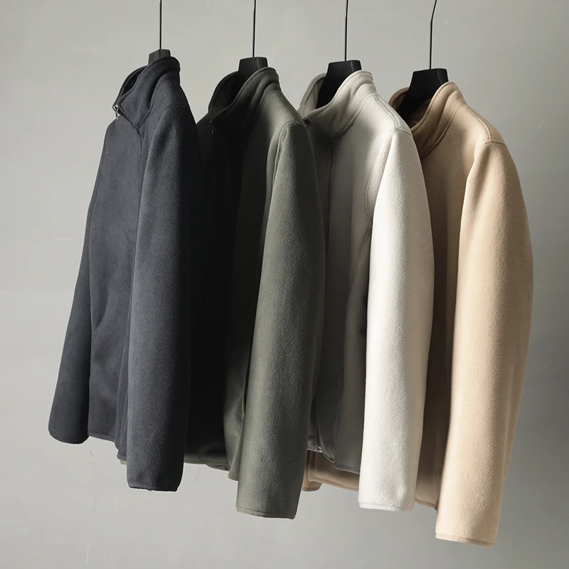 

Теплая мужская куртка Fce, двухслойная острова Country Cosite, бархатная осенне-зимняя верхняя одежда с воротником-стойкой на молнии, модная U...