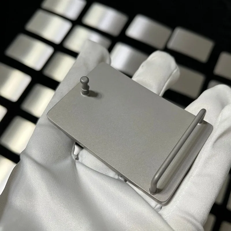 35/38mm Pure Titanium Hammer Pattern Plate Buckle Belt Clasp Head Rustproof Men's Business Suit Casual Pants Smooth Belt Buckle