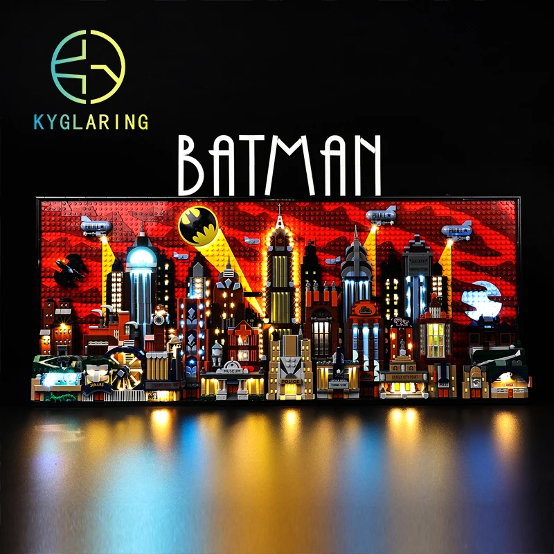 Kyglaring Led Lighting Kit For 76271 Batman: The Animated Series Gotham City Model Lights Set (Not Include the Model)