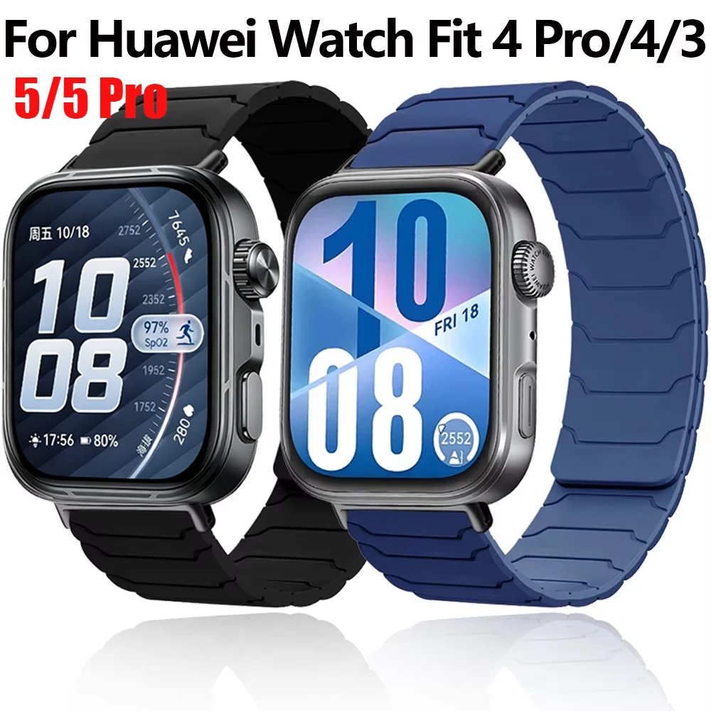 �y�Z�[�����z�X�|�[�c�V���R���X�g���b�v Huawei Watch Fit 3 4 Pro�p �����\�ȃ}�O�l�b�g���E�H�b�`�o���h Huawei Watch Fit 5/Pro�X�}�[�g�E�H�b�`�u���X���b�g�p