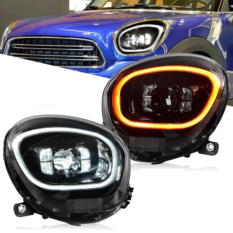 

Head Lamp for MINI R60 LED Headlight 2007-2016 Headlights Countryman R60 DRL Turn Signal High Beam Angel Eye Projector Lens