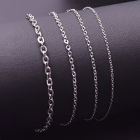 Width 1.2/1.5/2/2.5/3mm Stainless Steel Rolo Chain Cross Necklaces For Women Men Accessories Simple Jewelry On The Neck Necklace - Image 6