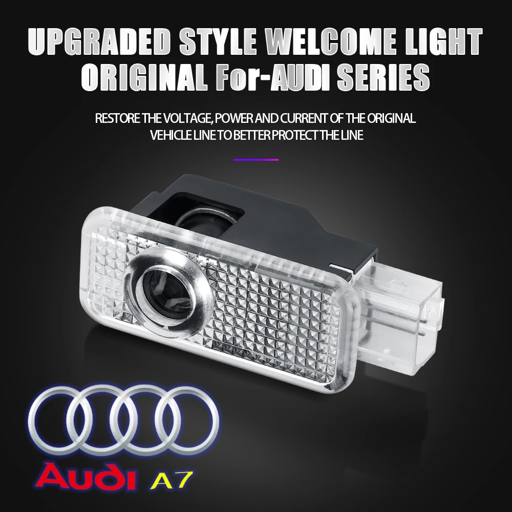 Für Audi A3 8V 8P A5 A6L A7 Q3 Q5 Q7 A4 B5 B6 B7 B8 A1 RS TT S3 S6 Sline Quattro Auto-Tür HD Willkommens-Licht Laser-Projektor-Lampe – Detail 30