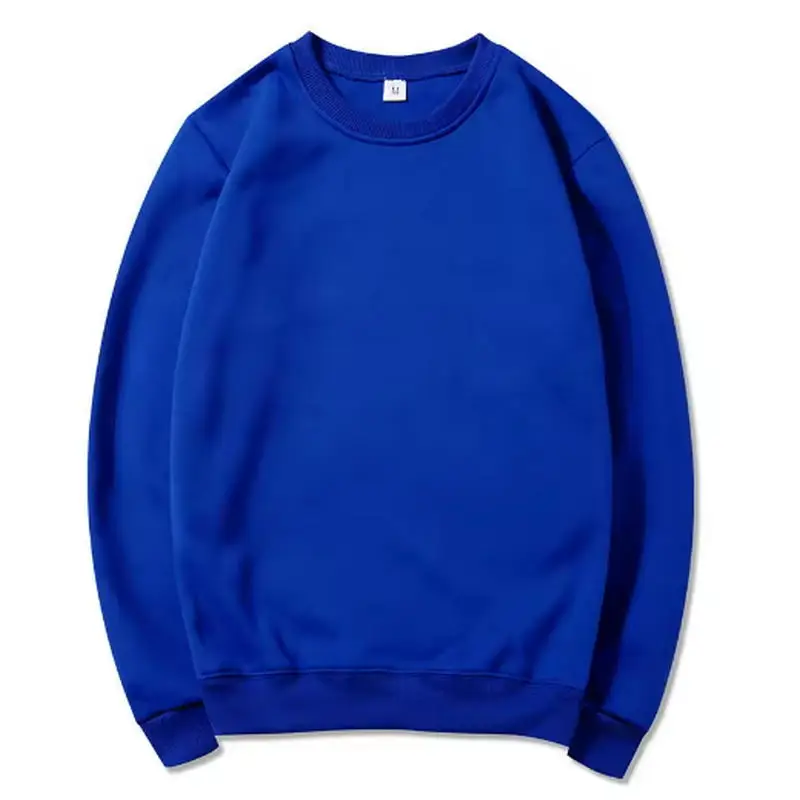 Herren-Hoodie mit Rundhalsausschnitt, Herbst-Winter-Fleece, warm, lässig, lockerer Pullover, einfarbig, Sport-Sweatshirt mit langen Ärmeln – Detail 3