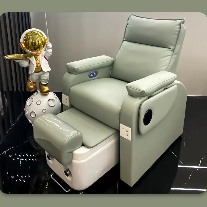 

Furniture New Design Electric Pedicure Chair Ceramic Basin Massage Recliner Pedicure Sofa Chair for Nail Salon