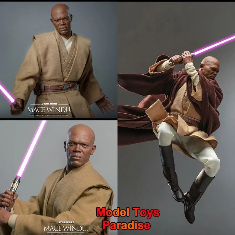 

HOTTOYS HT MMS681 1/6 Men Soldier Jedi Commissar Star Wars Mace Windu Full Set 12inch Action Figure Collectible Toys Gifts