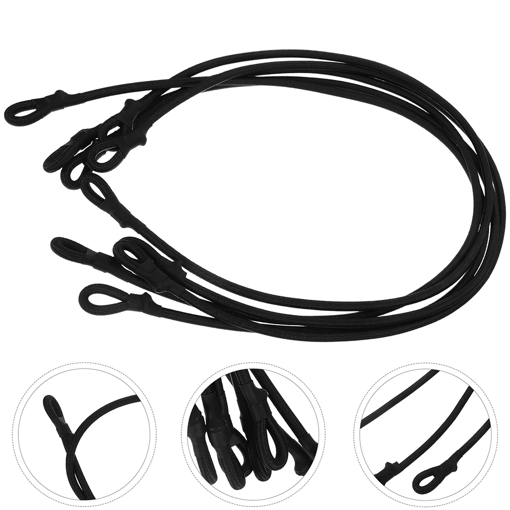 

5 Pcs Trampoline Elastic Rope High Elasticity Latex Press Buckles Replaceable Trampoline Tension Cord Bungee Spring Fitness