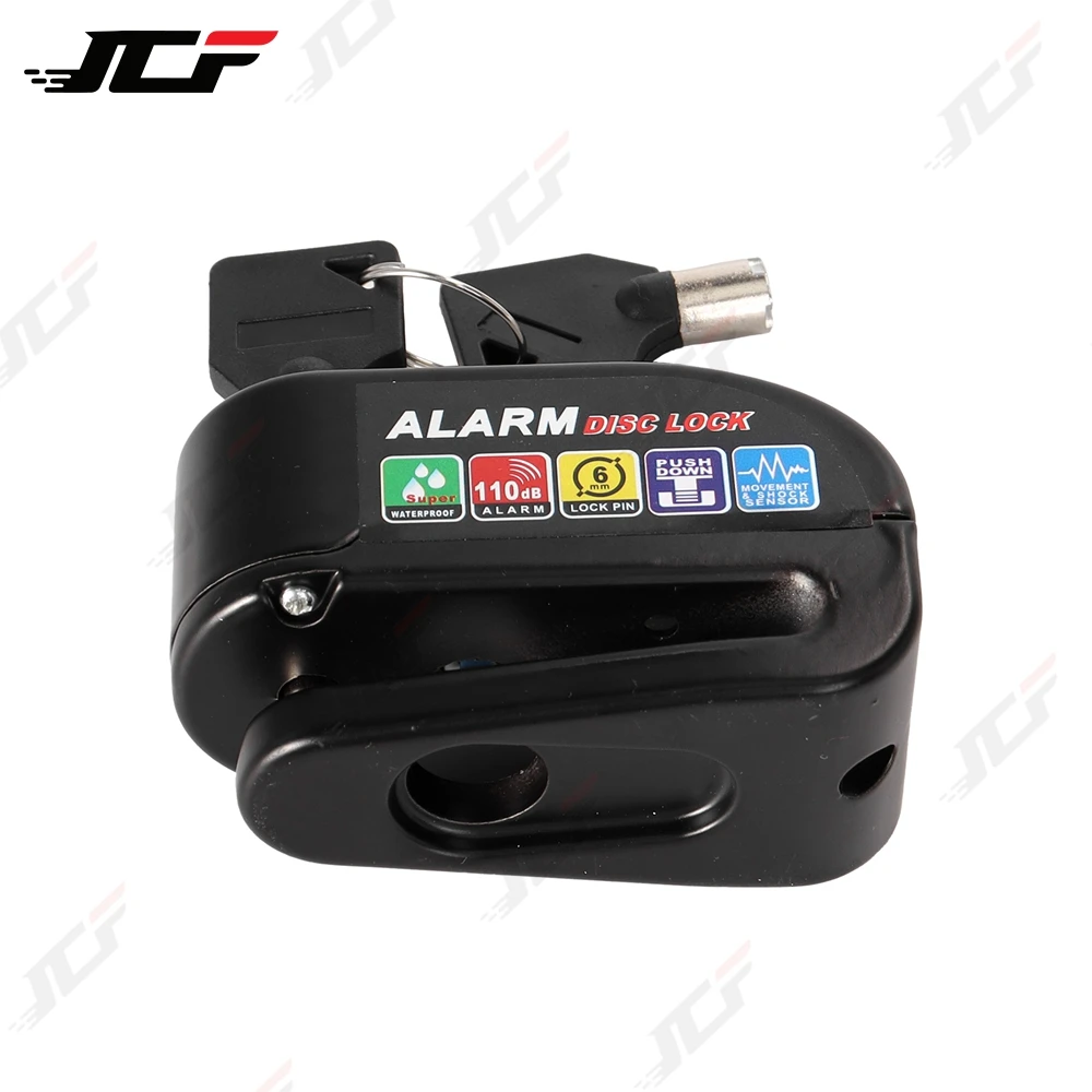 Motorcycle Alarm Lock Wheel Disc Brake Motorbike Scooter Bicycle Waterproof Anti-theft Aluminum Alloy Security Brake lock view 3