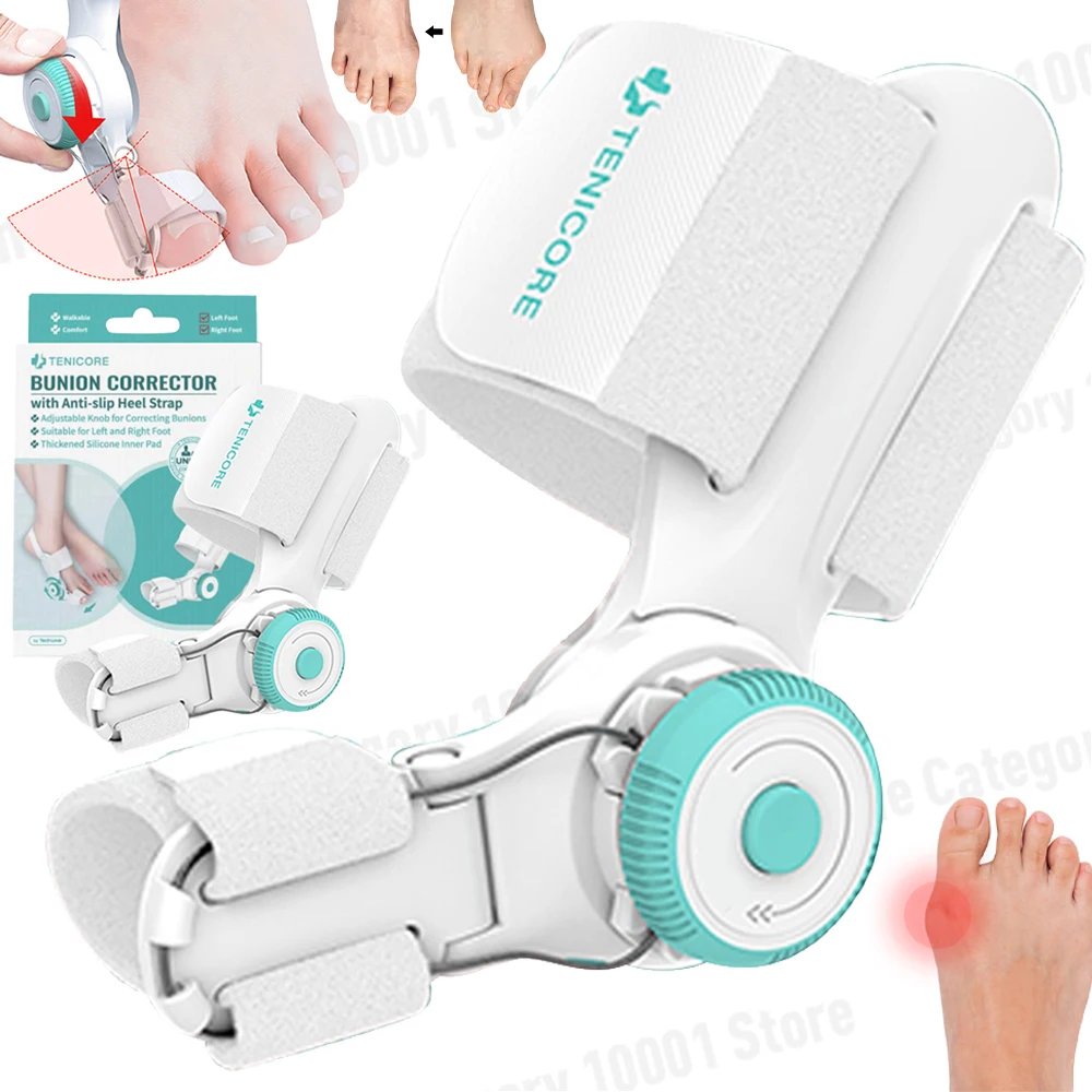 Bunion Corrector Unisex Foot Hallux Valgus Braces Rotatable Toe Separator Straightener Adjustable Pedicure Finger Toe Corrector