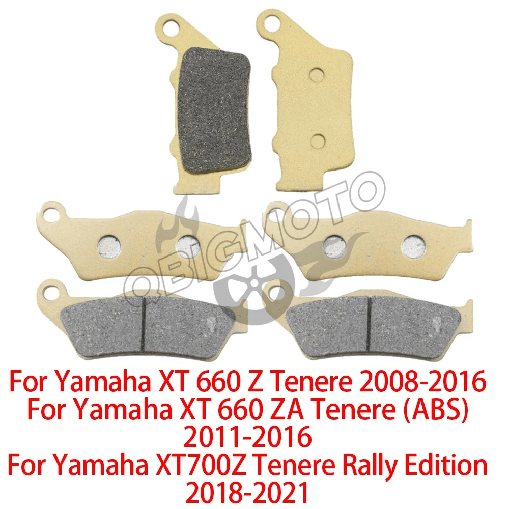 XT700Z Motorcycle Front Rear Brake Pad For Yamaha XT700Z Tenere Rally Edition 2018-2020 XT660Z XT 660 Z ZA Tenere ABS 2011-2016