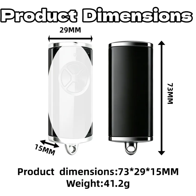 868MHz For HORMANN BS Bisecur Remote Control Compatible with HSE1 HSE2 HSE4 HSE5-868-BS HS5-868-BS Garage Door Opener Transmitte - view 5