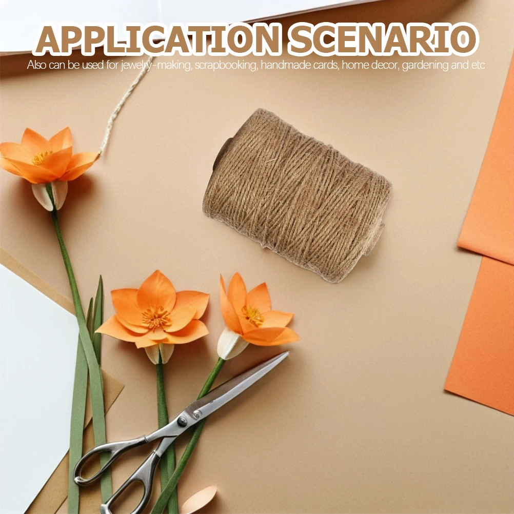 

3pcs 3 Rolls Handmade Hemp Cord Durable Craft Rope Diy Jewelry Decor Burlap Twine Hemp Cord String Garden Home String