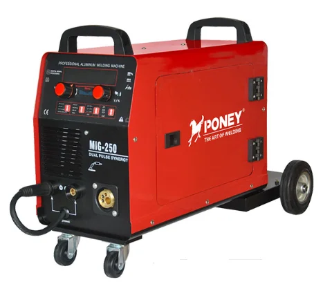 MIG-250DP-LCD 250Amp DSP Welding Machine for Aluminum Stick 5kg Wire 220/380v 3 in 1 Soldar