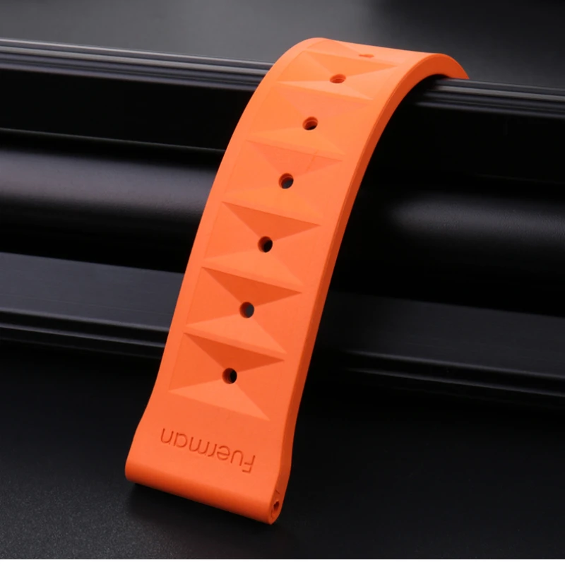 men\'s sports Rubber watchband for Tissot mido citizen seiko silicone wristband Red orange blue green strap Bracelet 20MM 22MM