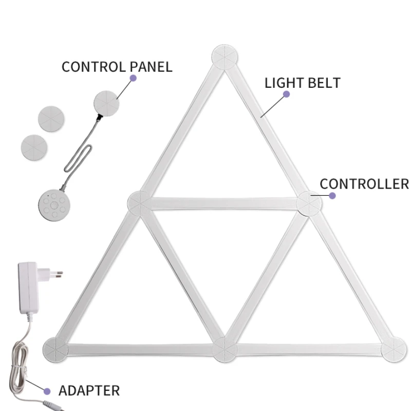 RGB Gaming Led Lights Nano Leaf Wall Lights Rgbic Led Strip Lights For Decoration