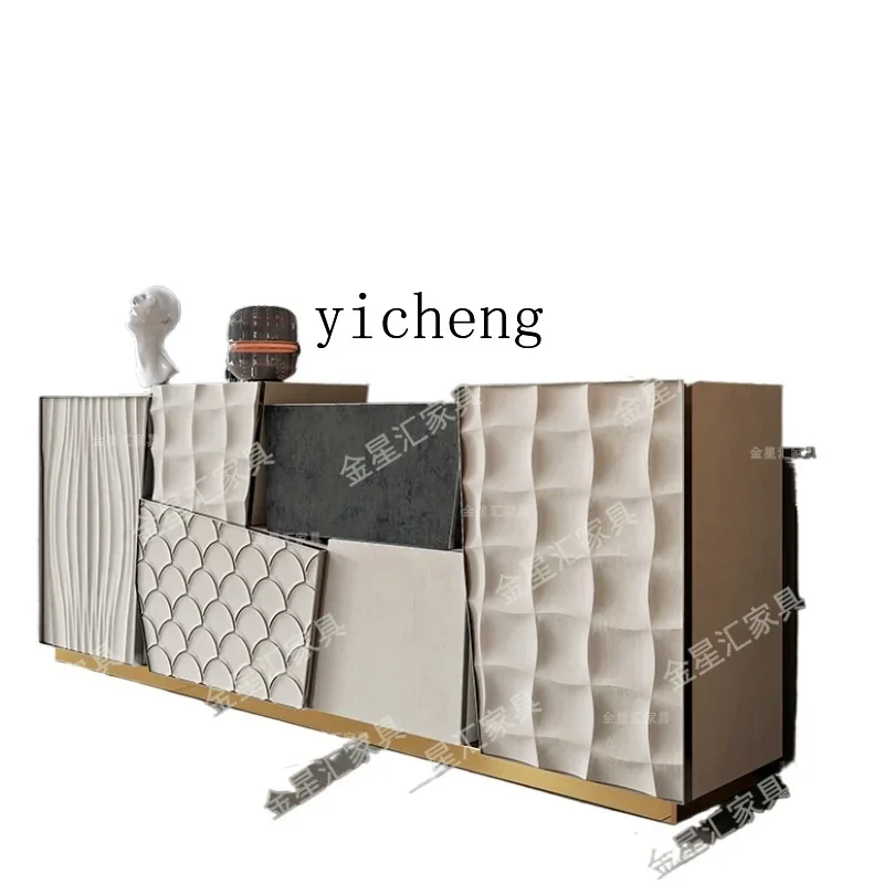 

1 Dining Side Storage Cabinet Light Luxury Large Living Room Home Entrance Cabinet Creative Decorative Art Chest of Drawers