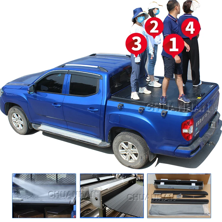 Pickup Truck Hard Ranger Tonneau Cover Retractable Roller Lid Bed Cover for Ford Maverick 2022 Toyota Hilux Vigo Revo