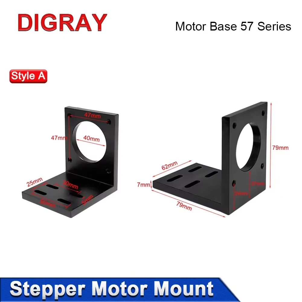 DIGRAY Motor Mount for 57 Stepper Motor Aluminum Mount Fastener Mounting Bracket Support
