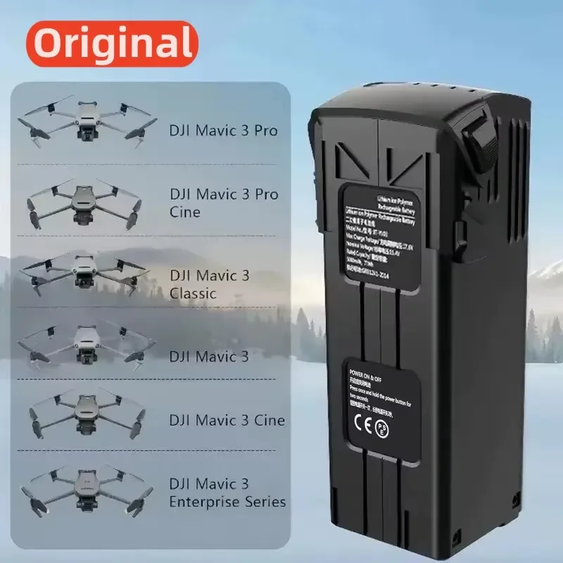 100%Original 5000mAh for DJI BWX260-5000-15.4 Mavic 3/3 Pro/3 Pro Cine/3 Cine/3 Classic/3 Enterprise Series UAV Drone Battery