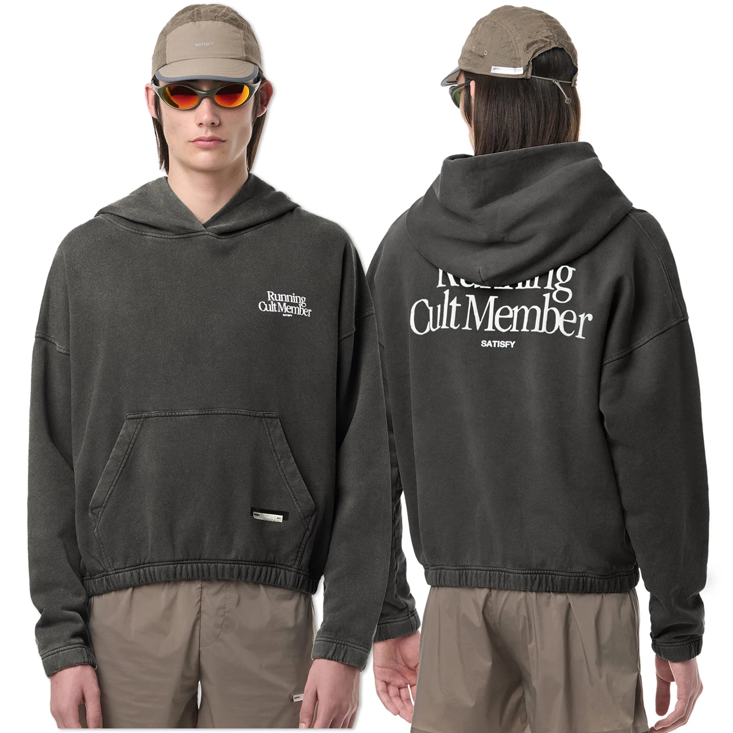 Satisfy SoftCell Men's Hoodie Running Cult Member Print Vintage
