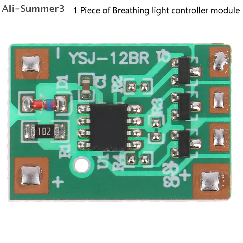 3V6V12V Slow Breathing Light Module 3-way 300mAh Light with Slow Flashing Light Gradually on And Off Chip