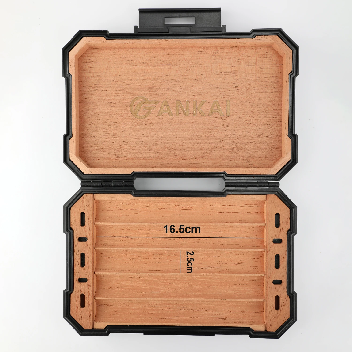 Zigarren Humidor Box mit Zedernholz Reise Zigarren etui mit Doppel be feuchter abs Humidors Cap city für 5 Zigarren