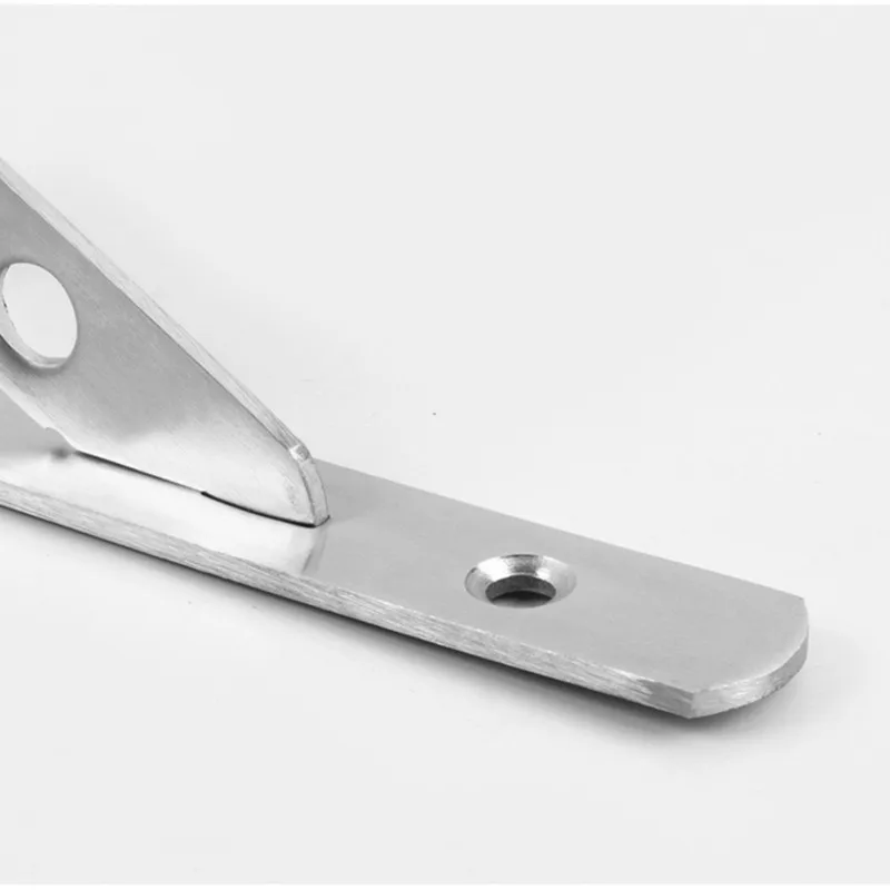 

B03C-Pack Of 2 Stainless Steel Shelf Bracket, Right Angle DIY L Bracket, Heavy Duty Solid Shelf Support