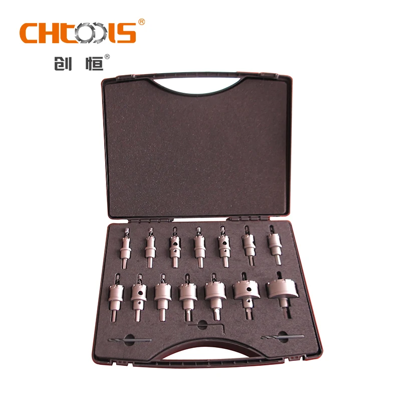CHTOOLS Steel Hole Saw Cutter Kit Includes 5mm 10mm TCT Drill Bit Cutters Ready to Ship for Metal Processing