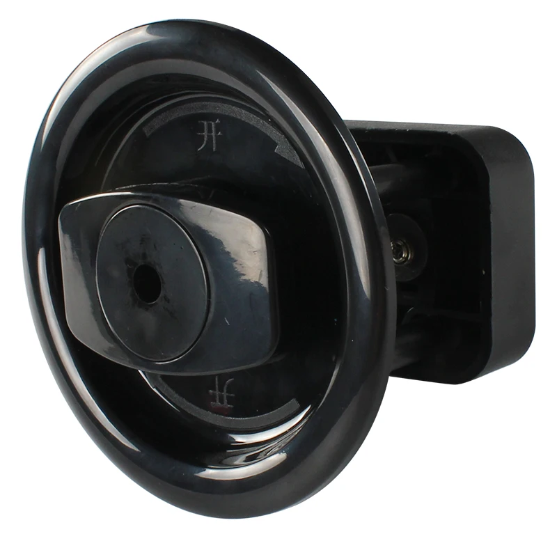 TYTXRV Caravan Accessories 90mm Black Keyless Door Lock for Camper Yacht Toilet Cubicle